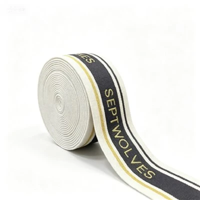 Lettered Jacquard Elastic Band